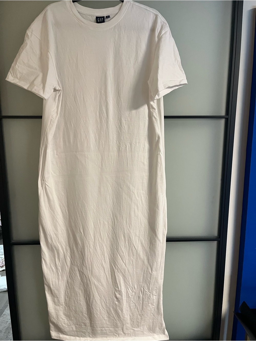 Gap Large & Tall White T-Shirt Maxi Dress 🤍